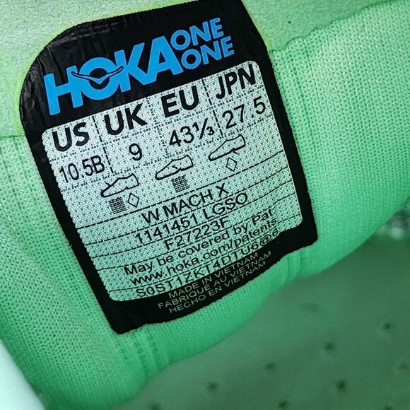 HOKA MACH X - Womens Sneakers - SIZE 10.5B - Picture 9 of 9